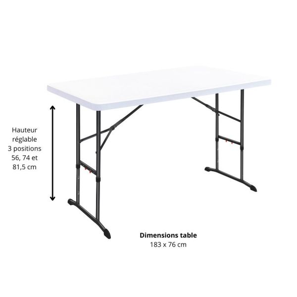 Table Grenade hauteur réglable
