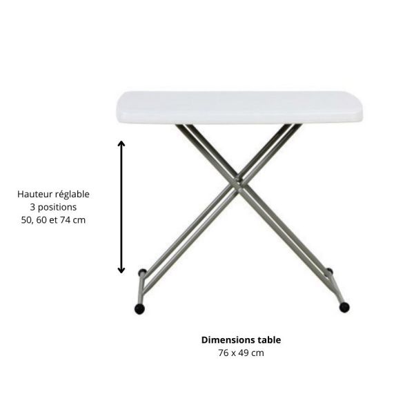 Table éco plus réglable