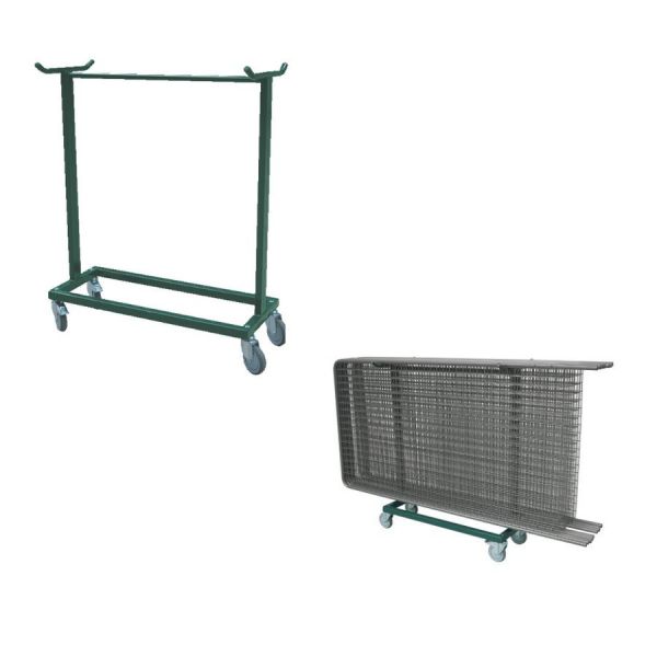 Chariot pour grilles livré monté