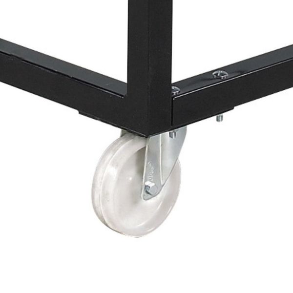 1 roue noire ∅ 200 mm pour chariot n°2