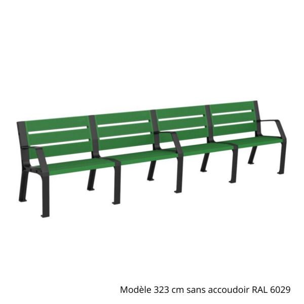 Banc Modo plastique éco 323 cm
