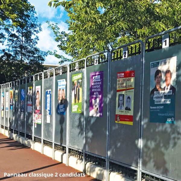 Panneau électoral classique 